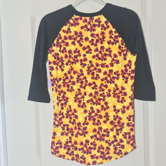 LulaRoe Randy Shirt, Floral Blossom Print - Picture 2 of 5